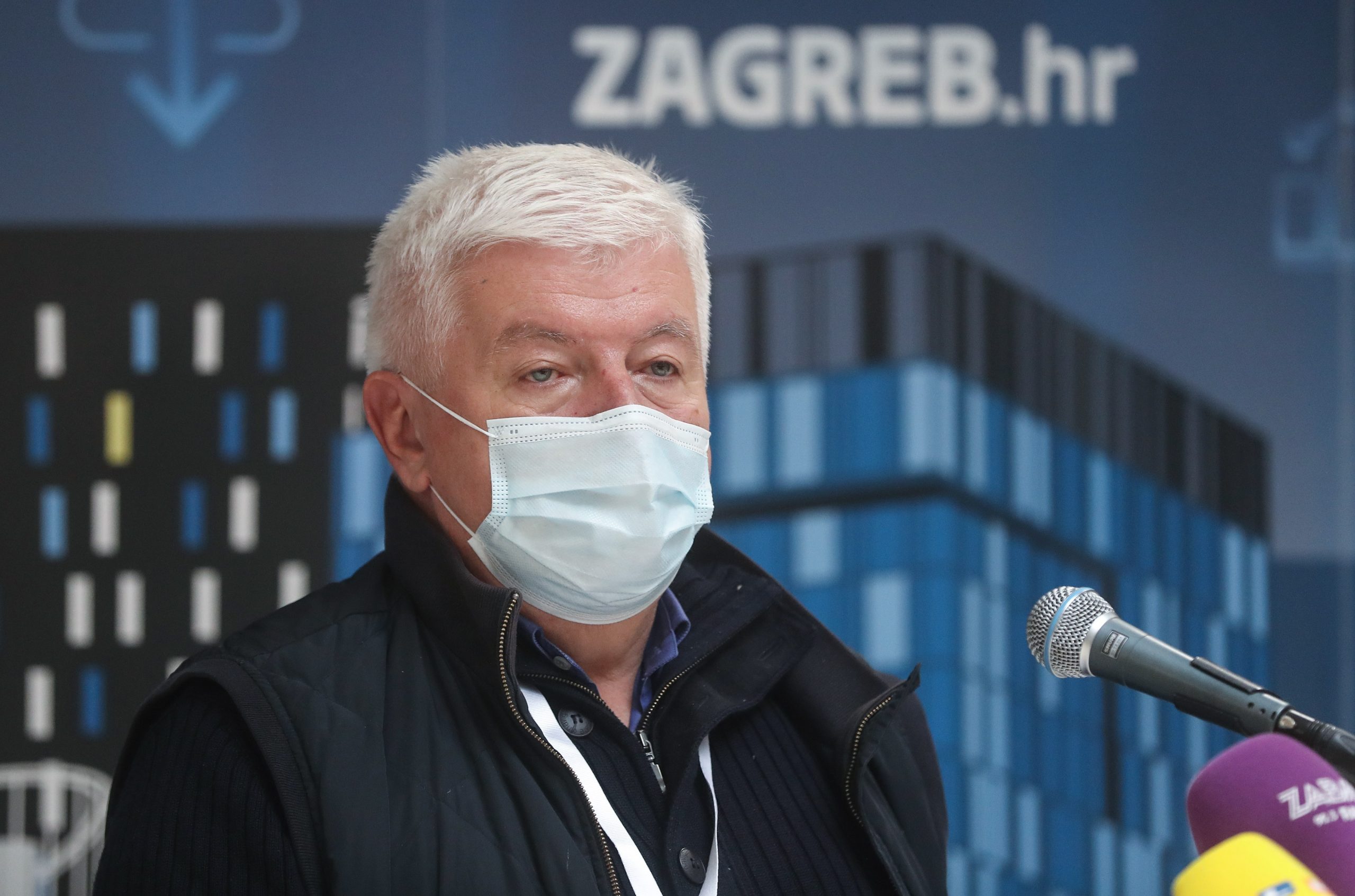 13.11.2020., Zagreb - Konferencija za medije Stozera civilne zastite grada Zagreba o aktualnoj situaciji s pandemijom koronavirusa. Stozer je najavio moguce uvodjenje novih mjera u ponedjeljak 16.11. Zvonimir Sostar. Photo: Zeljko Lukunic/PIXSELL