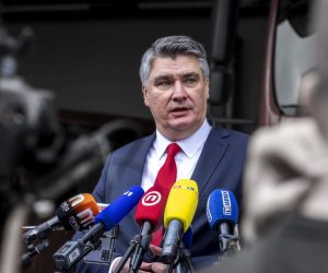 13.11.2020., Trogir - Odrzana je svecana sjednica Gradskog vijeca Grada Trogira povodom Dana grada Trogira.
predsjednik RH Zoran Milanovic
Photo: Miroslav Lelas/PIXSELL