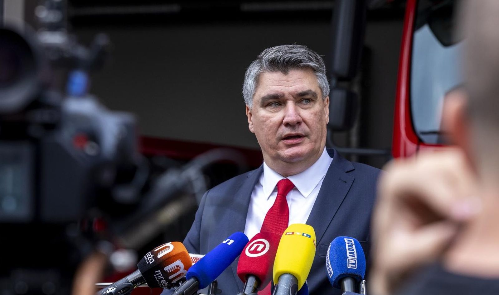 13.11.2020., Trogir - Odrzana je svecana sjednica Gradskog vijeca Grada Trogira povodom Dana grada Trogira.
predsjednik RH Zoran Milanovic
Photo: Miroslav Lelas/PIXSELL