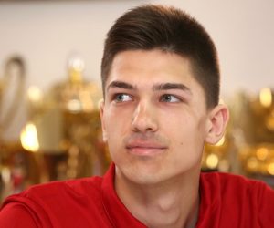 15.05.2018., Split - U prostorijama taekwondo kluba Marjan odrzan je docek i konferencija za medije povodom povratka europskih prvaka Tonija Kanaeta i Lovre Brecica. Toni Kanaet. Photo: Miranda Cikotic/PIXSELL
