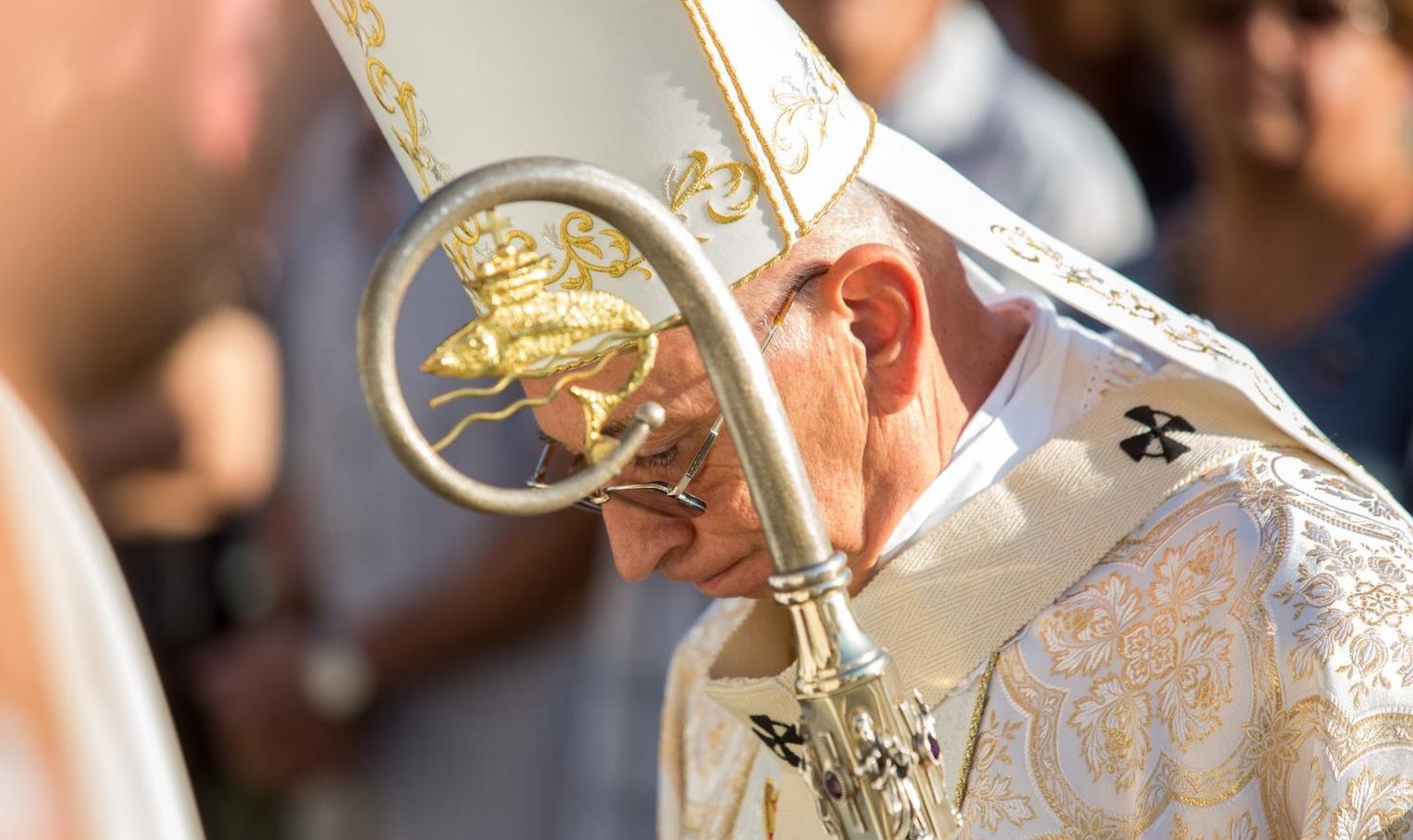 15.08.2019., Rijeka - U Svetistu Majke Bozje Trsatske odrzana je procesija i sveta misa povodom blagdana Velike Gospe. Svecano euharistijsko slavelje predvodio je rijecki nadbiskup mons Ivan Devcic Photo: Nel Pavletic/PIXSELL