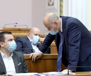 15.12.2020., Zagreb -Sabor je 4. sjednicu nastavio glasovanjem o raspravljenim tockama dnevnog reda.
Photo: Patrik Macek/PIXSELL