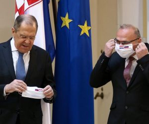 16.12.2020., Zagreb - Ruski ministar vanjskih poslova Sergej Lavrov u posjetu Hrvatskoj. Sastanak sa  ministrom vanjskih poslova Gordanom Grlicem Radmanom.
Photo: Matija Habljak/PIXSELL