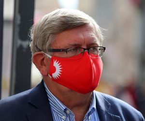 17.10.2020., Rijeka - Konferencija na kojoj je najavljena humanitarna akcija Moje mjesto pod suncem i izlozba djecjih radova na Korzu. Vojko Obersnel. 
Photo:Goran Kovacic/PIXSELL