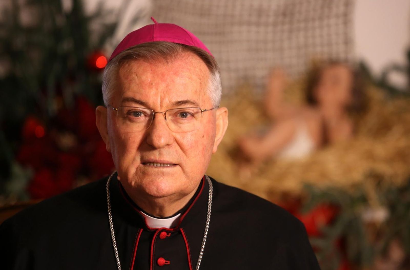 18.12.2019., Split - Splitsko-makarski nadbiskup dr. Marin Barisic predstavio svoju bozicnu poruku za medije u Nadbiskupskom ordinarijatu u Splitu.
 Photo: Miranda Cikotic/PIXSELL