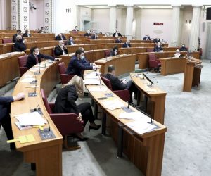 18.12.2020., Zagreb -Sabor izvanrednu sjednicu danas zakljucuje gosovanjem i zastupnici odlaze na zimsku stanku od mjesec dana.
Photo: Patrik Macek/PIXSELL