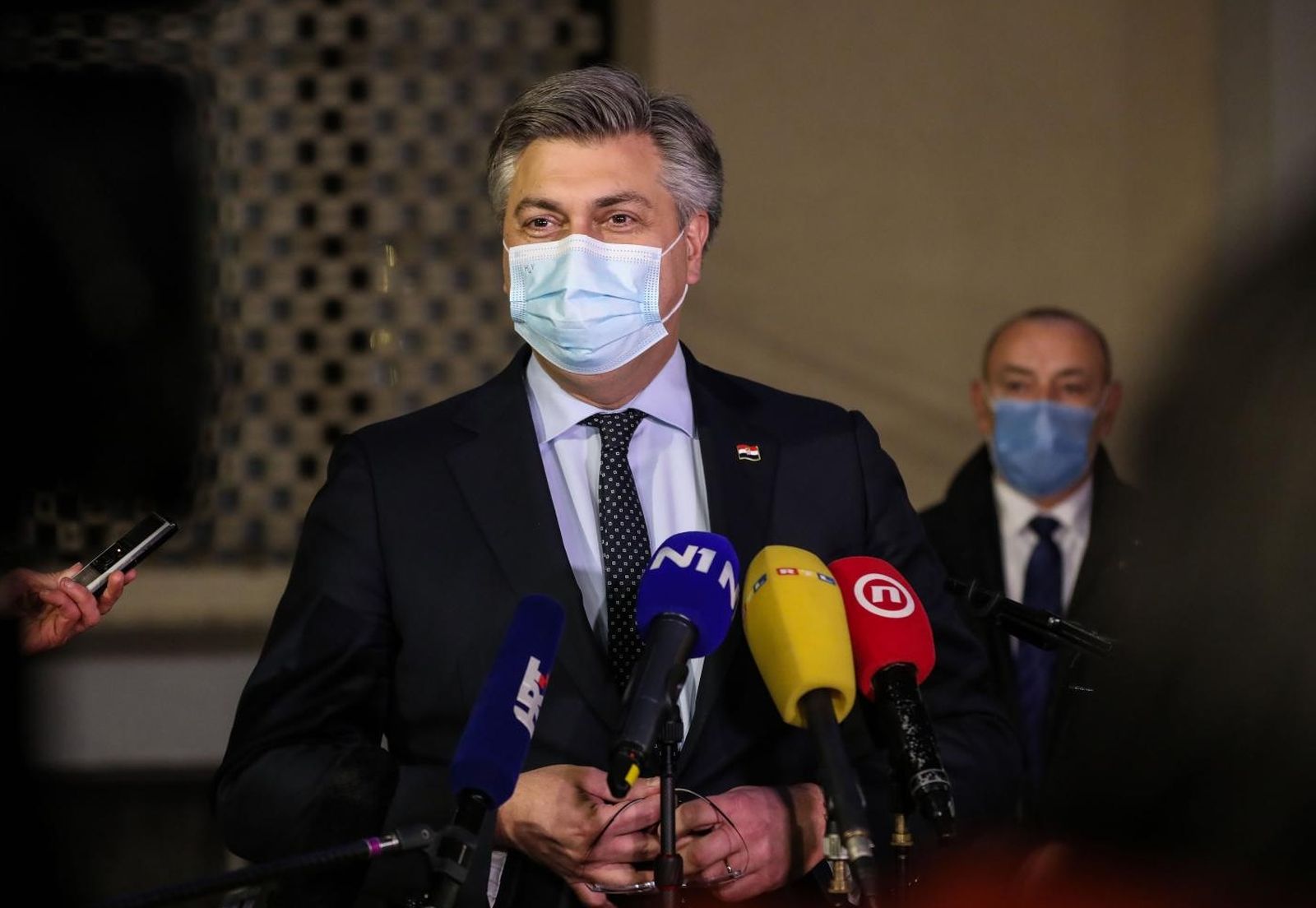 21.12.2020,Zagreb - Premijer Andrej Plenkovic obratio se novinarima nakon sastanka Predsjednistva HDZ-a.
Photo: Jurica Galoic/PIXSELL