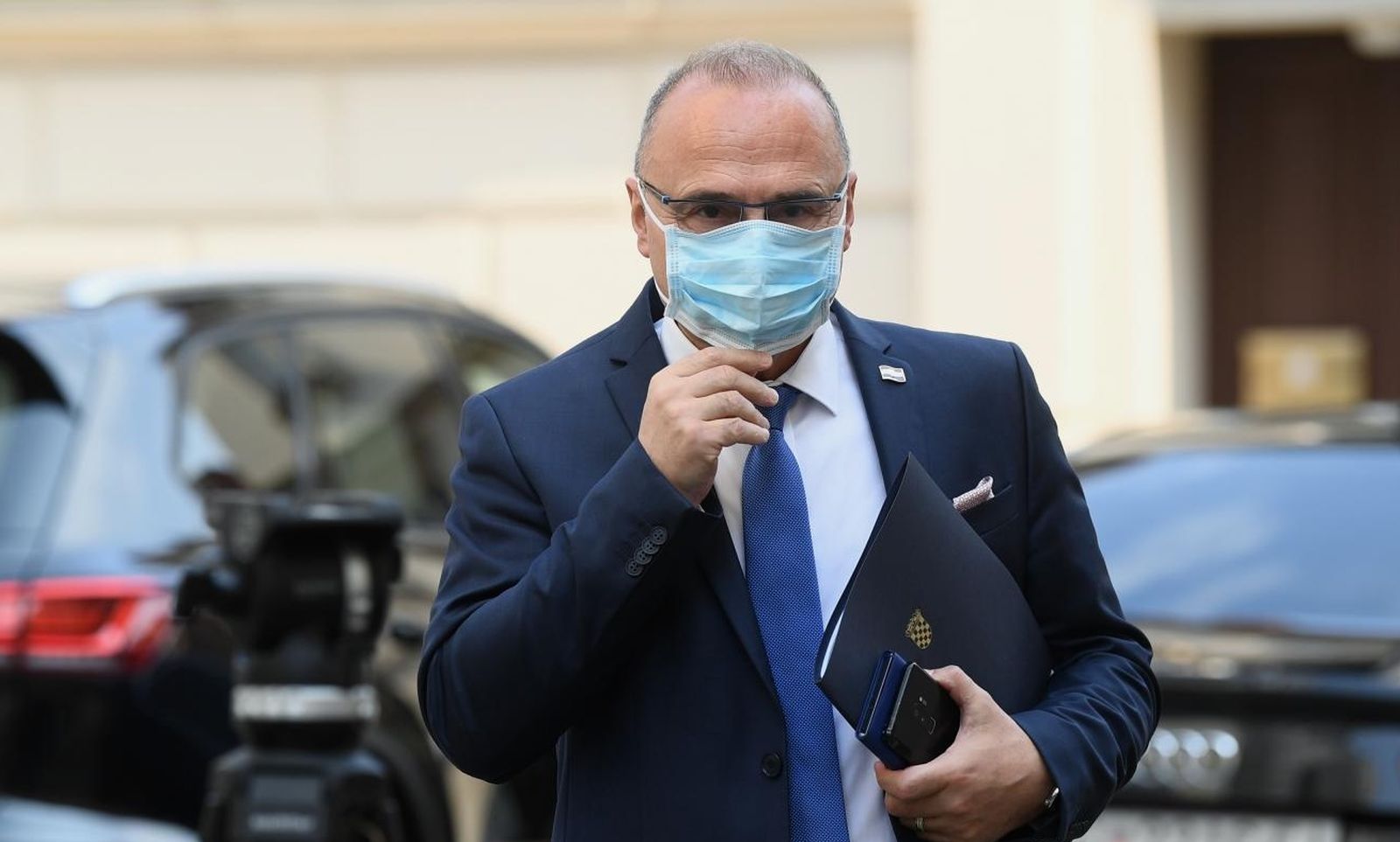 23.07.2020., Zagreb - Dolazak saborskih zastupnika i buducih ministara na sjednicu sabora gdje ce se imenovati nova Vlada RH. Gordan Grlic Radman.
Photo: Marko Lukunic/PIXSELL