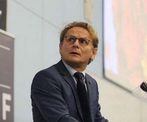 24.09.2020., Rijeka -  Interdisciplinarni znanstveni skup posvecen virusu COVID-19 pod nazivom "Advancement in Virology Research & an Opportunity to Improve International Impact of the University of Rijeka". Na skupu u prostoru Gradjevinskog fakulteta govorili su: Ivan Djikic, Daniel Rukavina, Stipan Jonjic i Snjezana Prijic Samarzija.
Photo:Goran Kovacic/PIXSELL