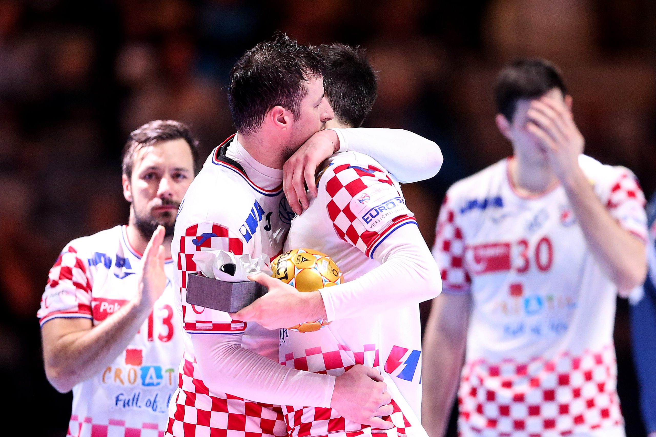 26.01.2020., Tele 2 Arena, Stockholm, Svedska - Europsko rukometno prvenstvo, finale, Spanjolska - Hrvatska. Domagoj Duvnjak, Zlatko Horvat Photo: Luka Stanzl/PIXSELL