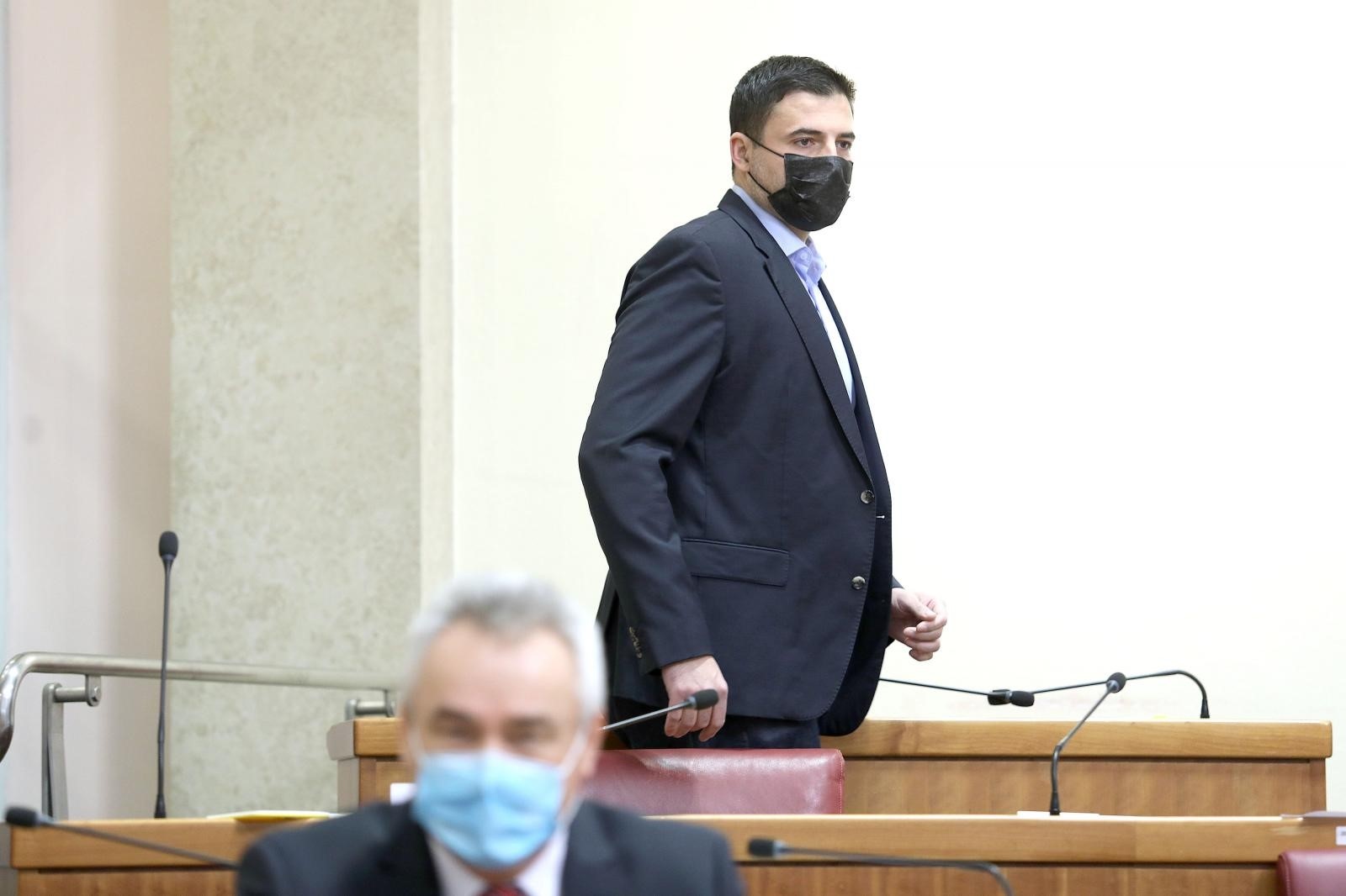 27.11.2020., Zagreb - Sabor je  4. sjednicu nastavio glasovanjem o raspravljenim tockama dnevnog reda.
Photo: Patrik Macek/PIXSELL