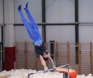 Zagreb: Otvaranje gimnastičkog centra u sportskoj dvorani u Lučkom   28.03.2019., Zagreb - Otvaranje gimnastickog centra u sportskoj dvorani u Luckom. Tin Srbic. 
Photo: Luka Stanzl/PIXSELL