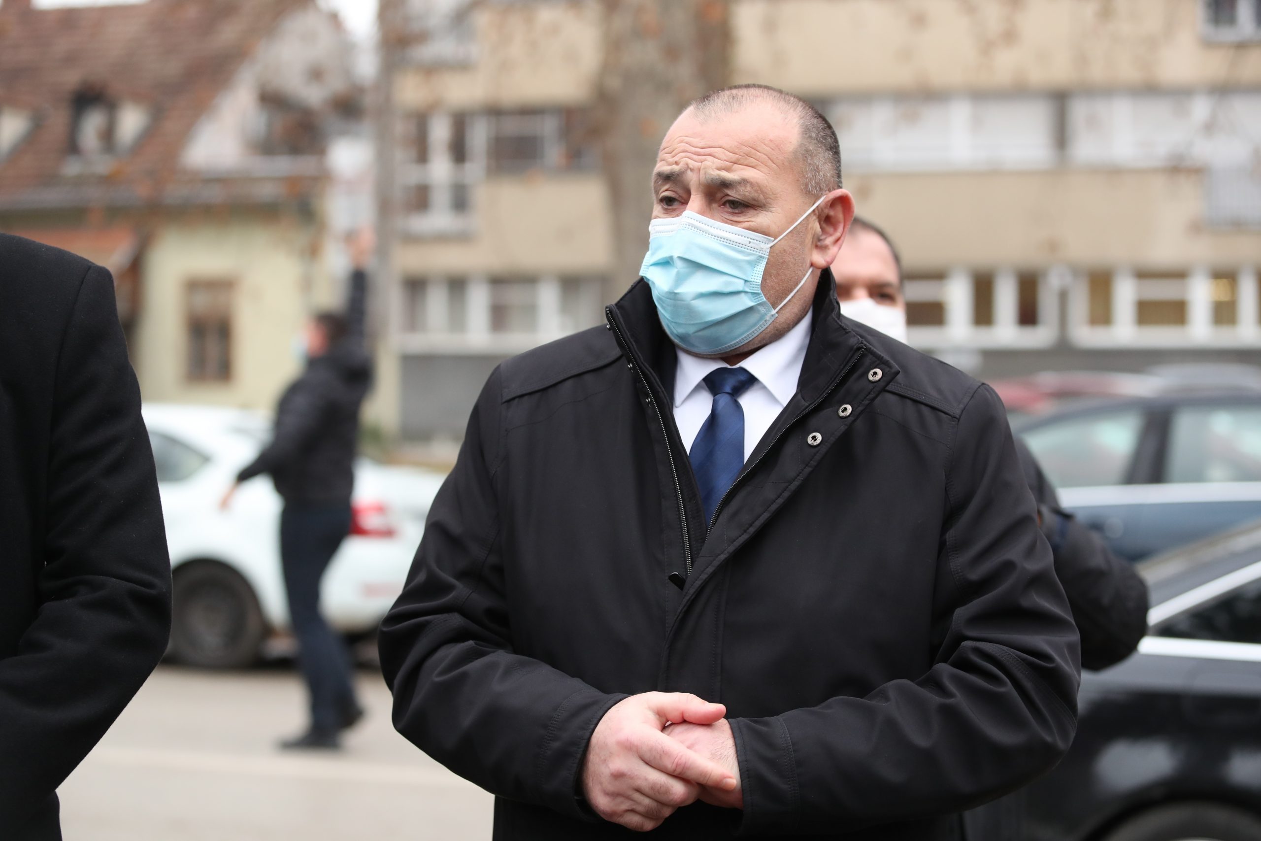 28.12.2020., Sisak - Premijer Andrej Plenkovic i predsjednik RH Zoran Milanovic, u drustvu ministara stigli je u Sisak i obisli  zgrade stradale u potresu koji je jutros pogodio sjeverozapadni dio Hrvatske. Photo: Luka Stanzl/PIXSELL