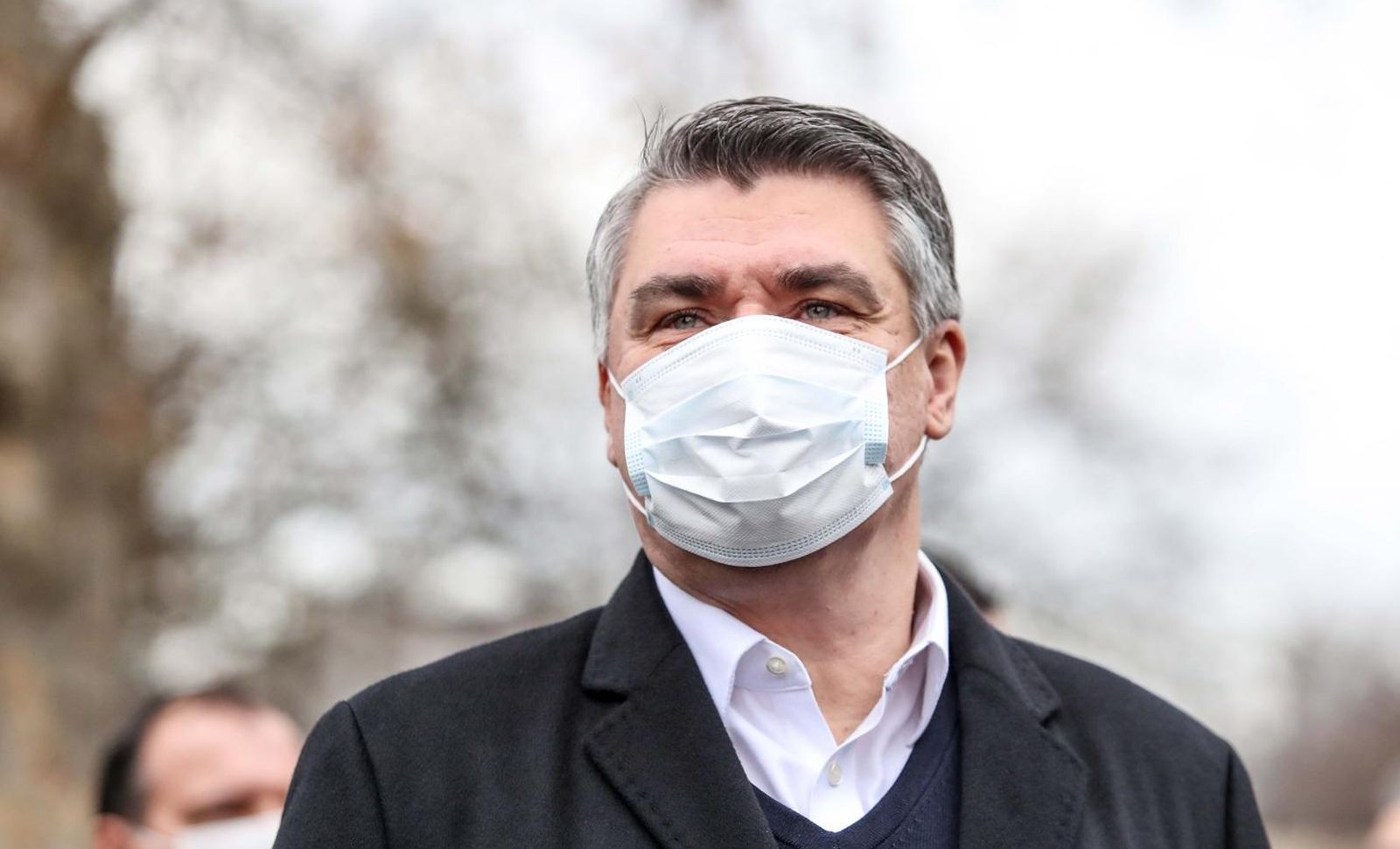 28.12.2020., Sisak - Premijer Andrej Plenkovic i predsjednik RH Zoran Milanovic, u drustvu ministara stigli je u Sisak i obisli  zgrade stradale u potresu koji je jutros pogodio sjeverozapadni dio Hrvatske.  Zoran Milanovic. 
Photo: Luka Stanzl/PIXSELL