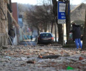 29.12.2020., Petrinja - Posljedice jakog potresa jacine 6.3 po Richteru pogodio je Petrinju, Sisak i okolicu te nanio veliku stetu. Photo. Slavko Midzor/PIXSELL