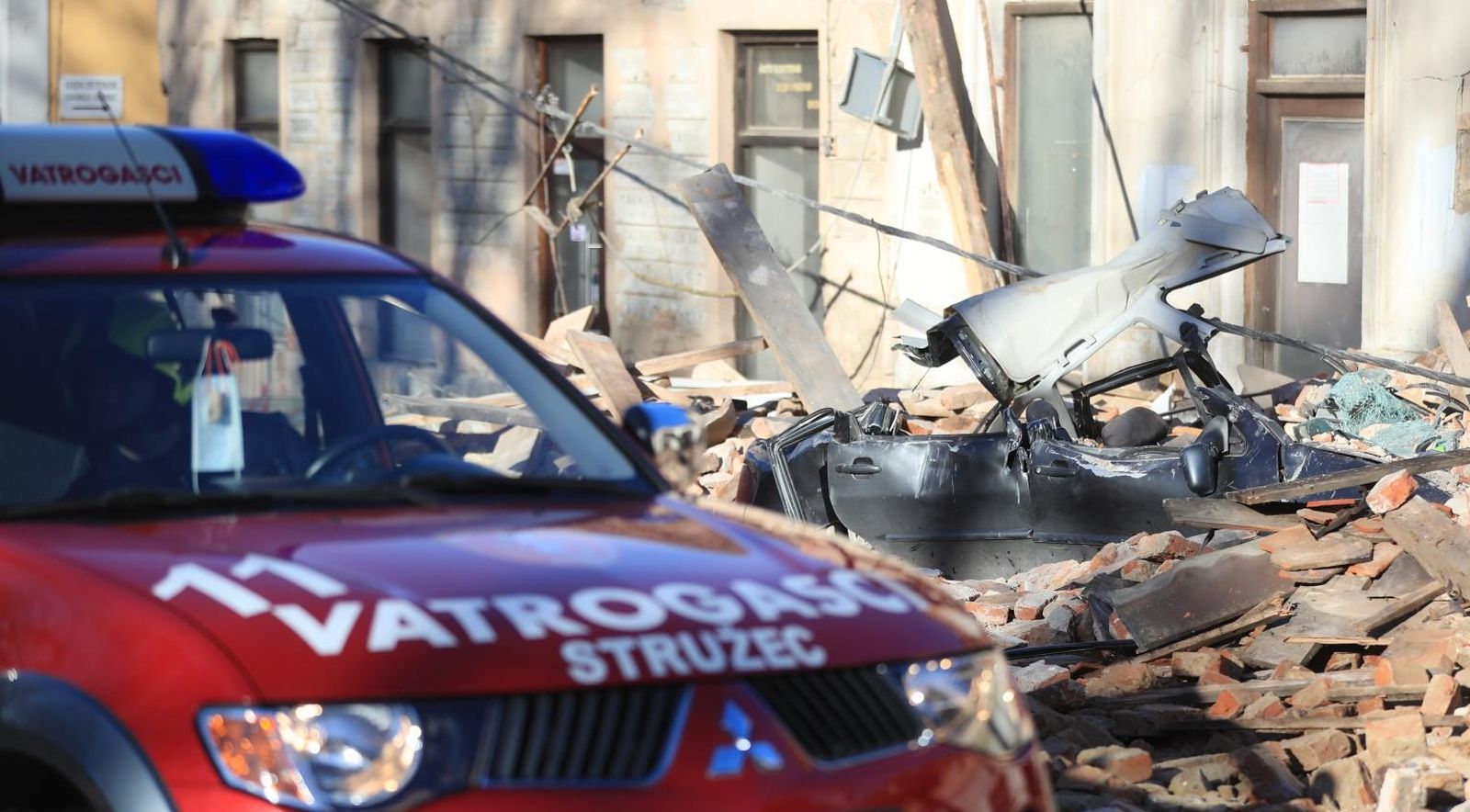 29.12.2020., Petrinja - Posljedice jakog potresa jacine 6.3 po Richteru pogodio je Petrinju, Sisak i okolicu te nanio veliku stetu. Photo. Slavko Midzor/PIXSELL