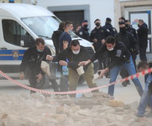 29.12.2020., Petrinja - Posljedice jakog potresa jacine 6.3 po Richteru pogodio je Petrinju, Sisak i okolicu te nanio veliku stetu. Photo: Slavko Midzor/PIXSELL
