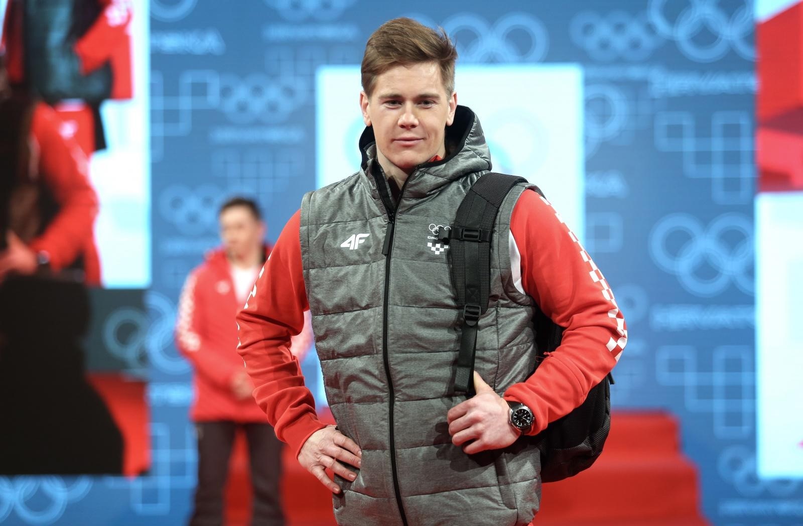 30.01.2018., Zagreb - Sluzbeni ispracaj hrvatskih olimpijaca na Zimske olimpijske igre u Pjongcang te predstavljanje opreme tvrtke 4F, novog sponzora HOO-a u kristalnoj dvorani hotela Westin. Filip Zubcic. 
Photo: Sanjin Strukic/PIXSELL