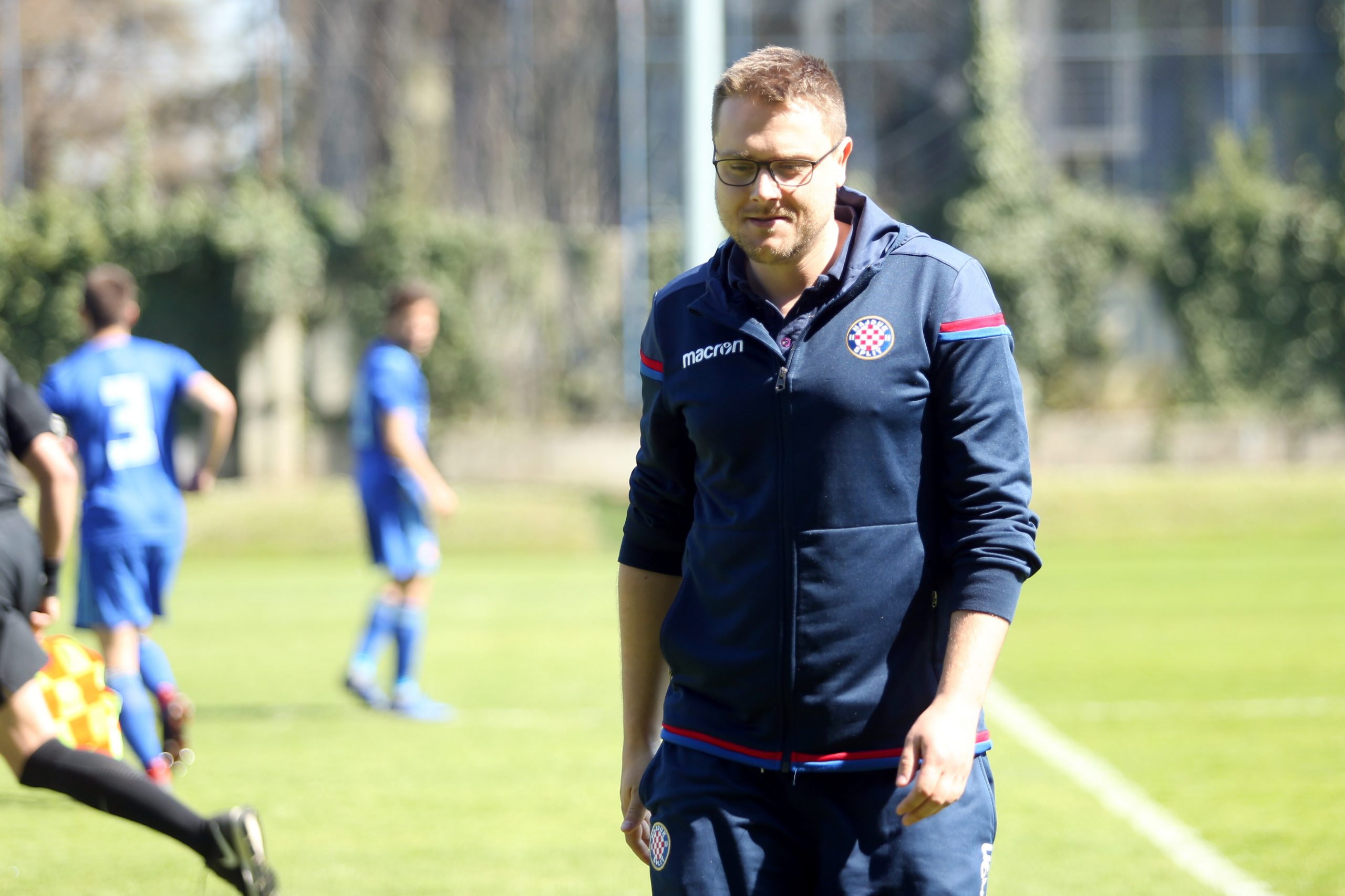 Zagreb: Dinamo i Hajduk odigrali bez pobjednika u Drugoj HNL 31.03.2019., Zagreb - Hitrec Kacijan stadion, Zagreb - Druga HNL, 18. kolo, GNK Dinamo II - Hajduk II. Trener Hajduka II Mario Despotovic. 
Photo: Luka Stanzl/PIXSELL