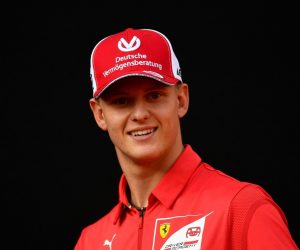 FILE PHOTO: Italian premium sports car maker Ferrari celebrates 90 years of its racing team at Milan's Duomo square FILE PHOTO: Racing driver Mick Schumacher attends an event to celebrate 90 years of Italian premium sports car maker Ferrari racing team at Milan's Duomo square, in Milan, Italy September 4, 2019. REUTERS/Flavio lo Scalzo/File Photo FLAVIO LO SCALZO