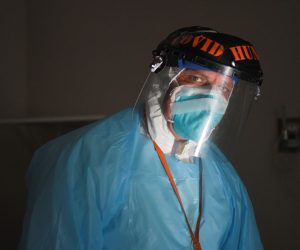 Dr. Joseph Varon looks on as medical professionals treat people infected with the coronavirus disease (COVID-19) at United Memorial Medical Center in Houston Dr. Joseph Varon looks on as medical professionals treat people infected with the coronavirus disease (COVID-19) at United Memorial Medical Center in Houston, Texas, U.S., November 12, 2020.  REUTERS/Callaghan O'Hare CALLAGHAN O'HARE