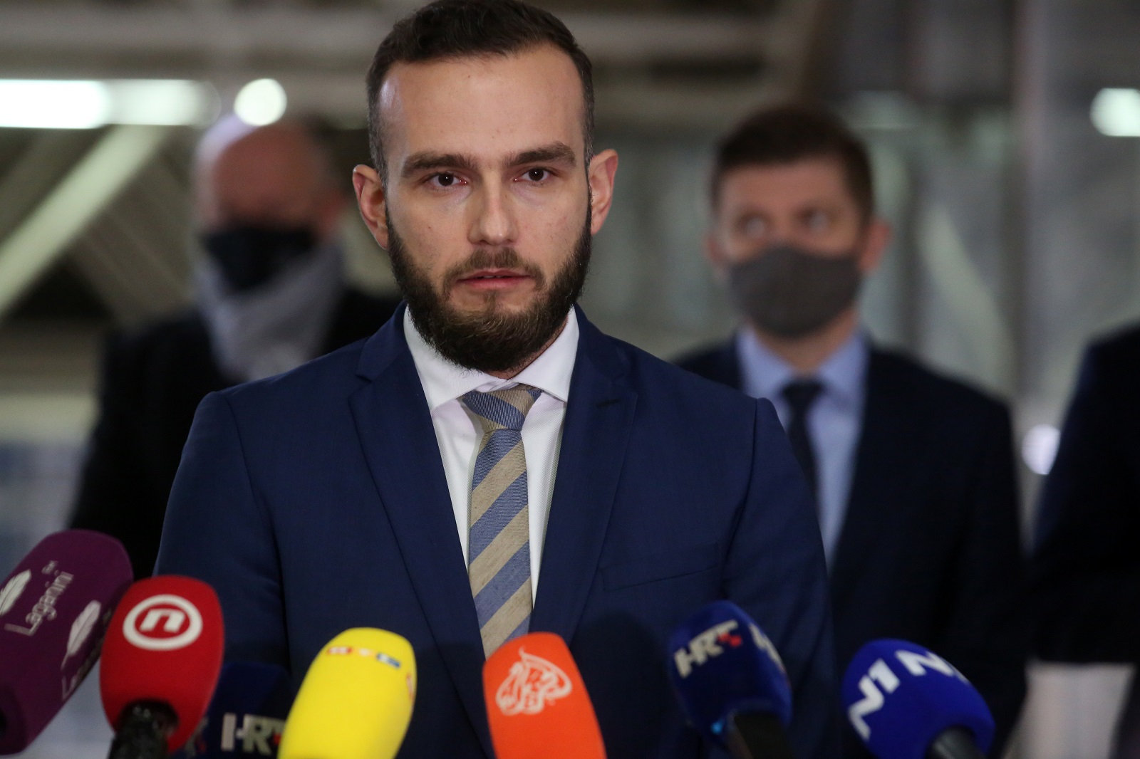 Zagreb, 27.11.2020. - Sastanak predstavnika Vlade i predstavnika HUP-a, ugostitelja, HGK i Udruge Glas poduzetnika. Na fotografiji Josip Aladrović.
foto HINA/ Daniel KASAP/ dk