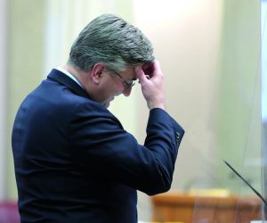 25.11.2020., Zagreb - Sabor. Nastavak sjednice Hrvatskog sabora. Saborska rasprava o povjerenju ministru gospodarstva i odrzivog razvoja Tomislavu Coricu. Predsjednik Vlade Andrej Plenkovic Photo: Sanjin Strukic/PIXSELL