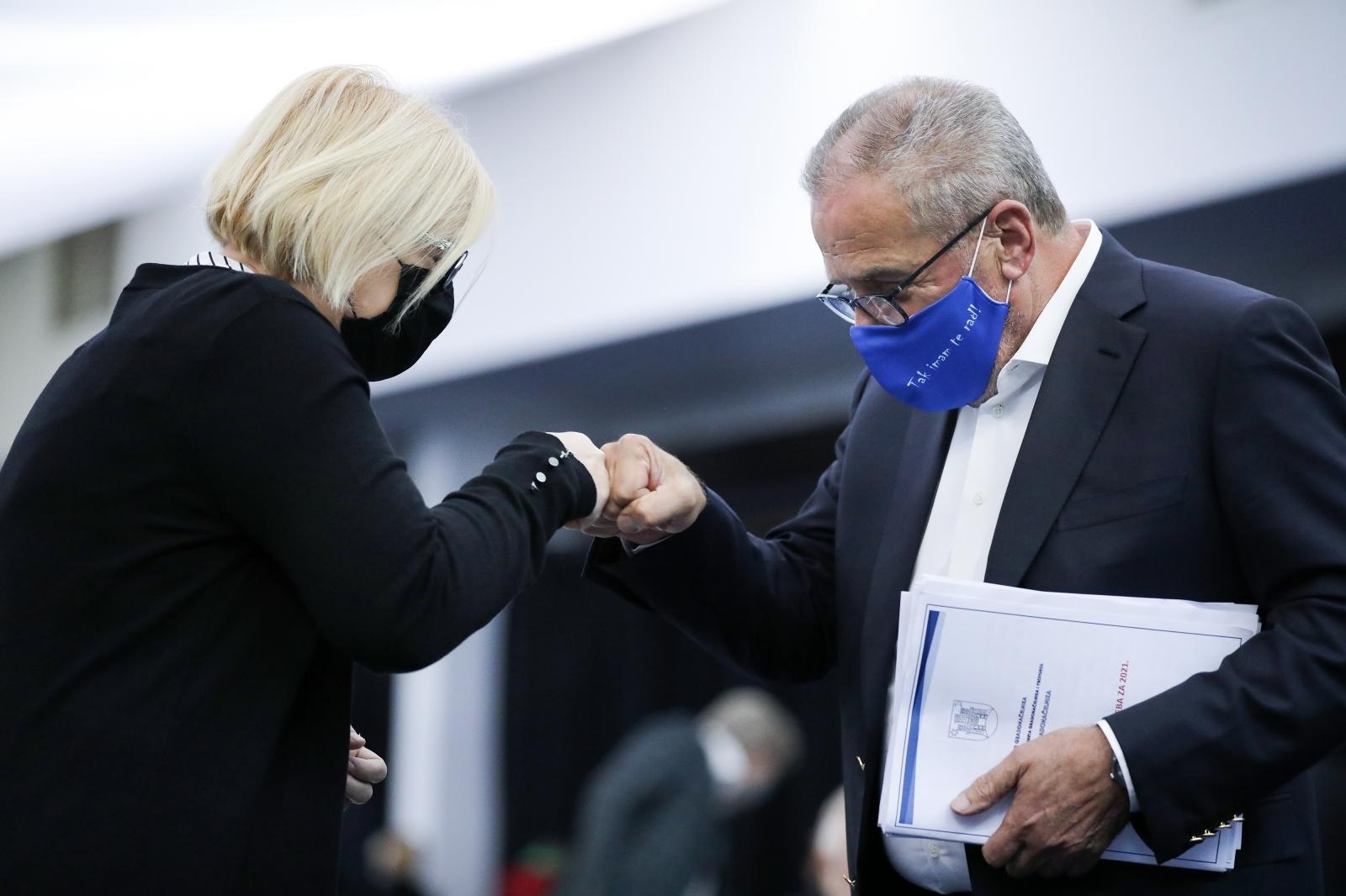 08.12.2020., Zagreb - 38. sjednica Gradske skupstine Grada Zagreba. Milan Bandic.

Photo: Emica Elvedji/PIXSELL