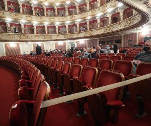28.11.2020., Zagreb - U povodu Beethovenove godine Orkestar HNK pod ravnanjem maestra Nikse Bareze izvodi 3. simfoniju Eroicu. Prije simfonije pijanist Djuro Tikvica svira Beethovenove Eroica varijacije. 
Photo: Luka Stanzl/PIXSELL
