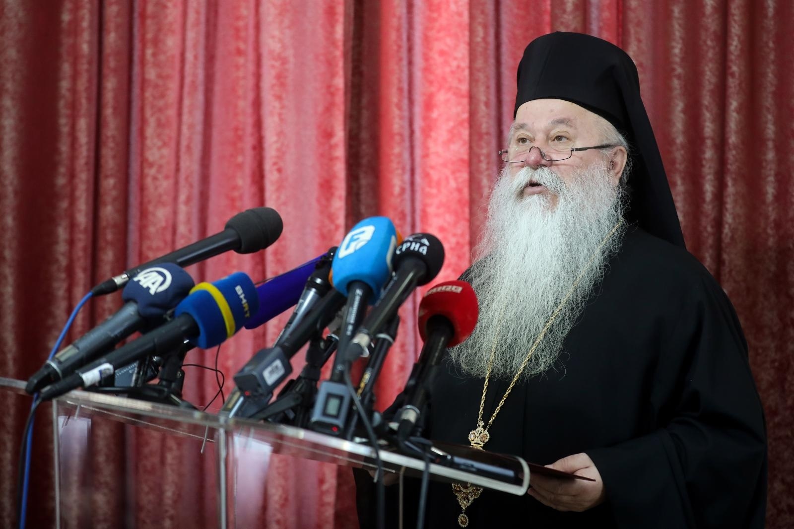 03.01.2020., Sarajevo, Bosna i Hercegovina - Bozicna poruka mitropolita dabrobosanskog Hrizostoma.
Photo: Armin Durgut/PIXSELL