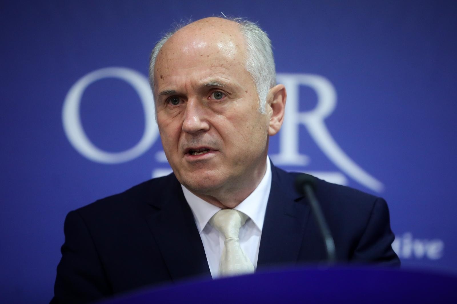04.12.2019., Sarajevo, Bosna i Hercegovina - Visoki medjunarodni predstavnik (OHR) u Bosni i Hercegovini Valentin Inzko na konferenciji za medije nakon okoncanja sjednice Upravnog odbora Vijeca za provedbu mira. Photo: Armin Durgut/PIXSELL
