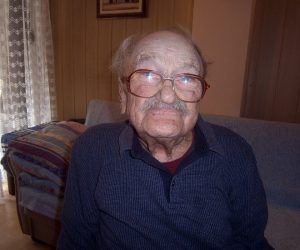 Selce, 09.12.2020 - Selcanin Josip Krul, americki veteran marinac s Iwo Jime, u cetvrtak slavi 109. rodendan u kuci u kojoj se rodio 1911. godine.
foto HINA/ ds