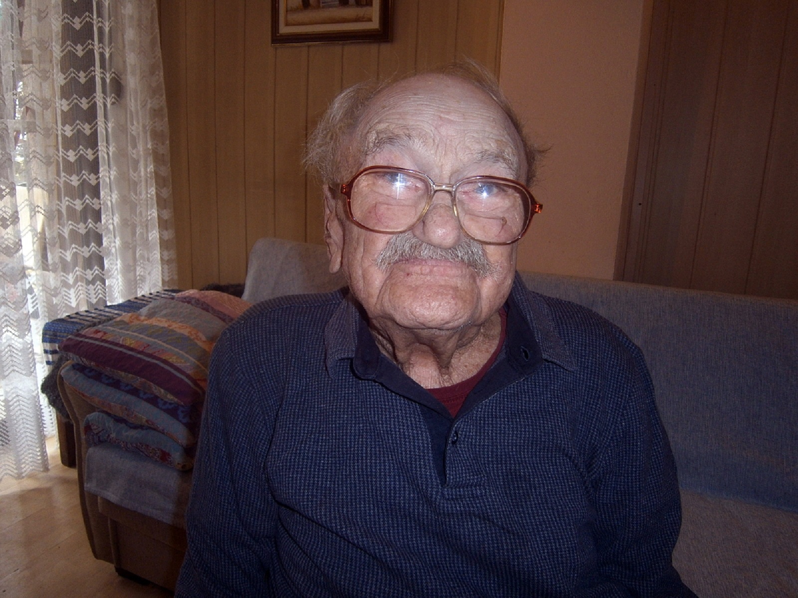Selce, 09.12.2020 - Selcanin Josip Krul, americki veteran marinac s Iwo Jime, u cetvrtak slavi 109. rodendan u kuci u kojoj se rodio 1911. godine.
foto HINA/ ds