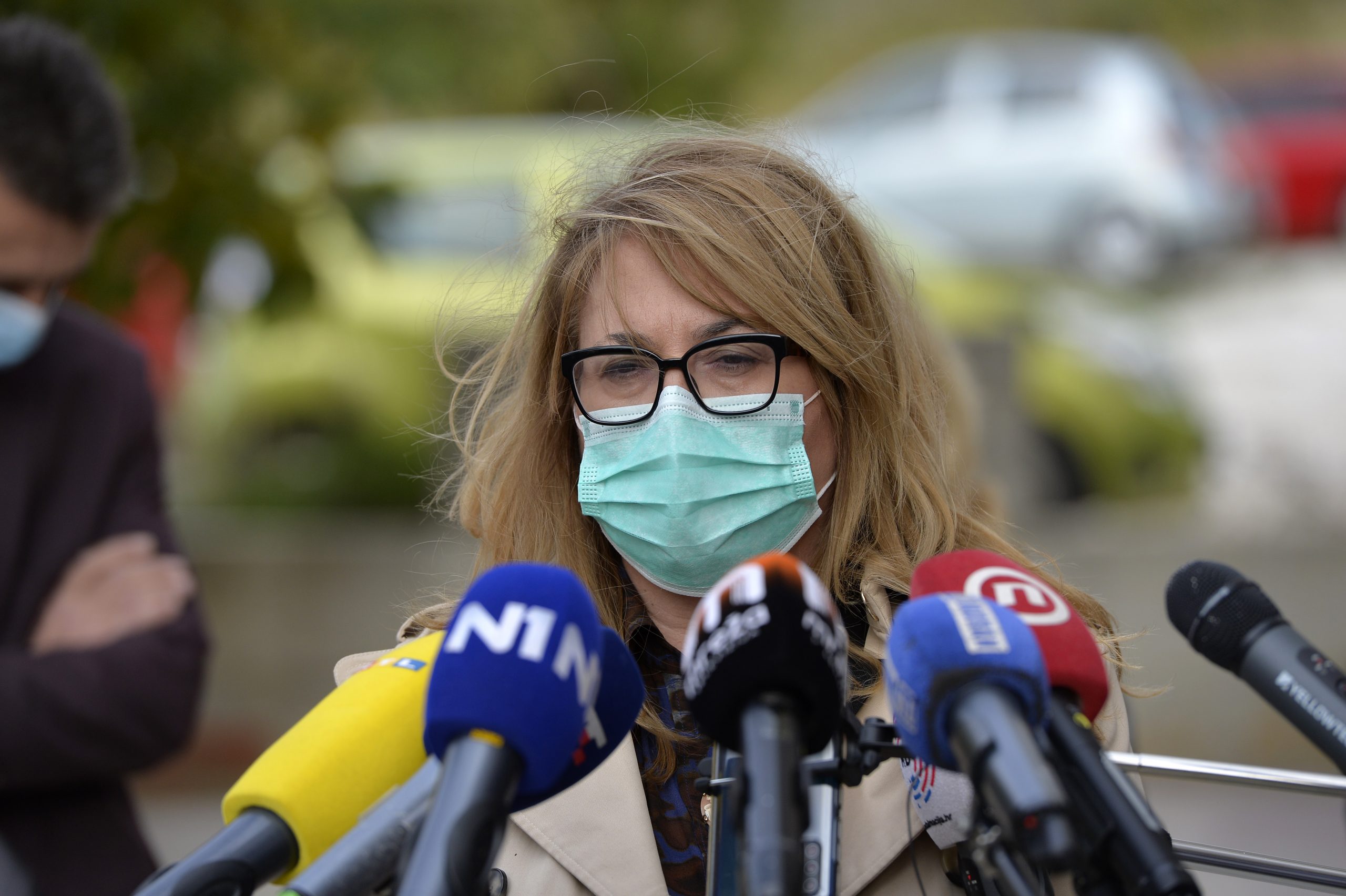 Split, 20.11.2020 - Konferencija za novinare Epidemiološka situacija u Splitsko-dalmatinskoj županiji. Na slici Željka Karin.                                                                foto HINA/ Mario STRMOTIC/ ms