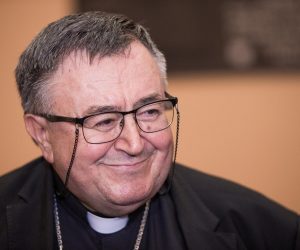 24.09.2019., Osijek - U Velikoj vijecnici Skupstine Osjecko-baranjske zupanije odrzala  se tribina na kojoj je predavanje odrzao nadbiskup i metropolit Vrhbosanski kardinal Vinko Puljic s temom „Polozaj Hrvata u Bosni i Hercegovini“.  Photo: Davor Javorovic/PIXSELL