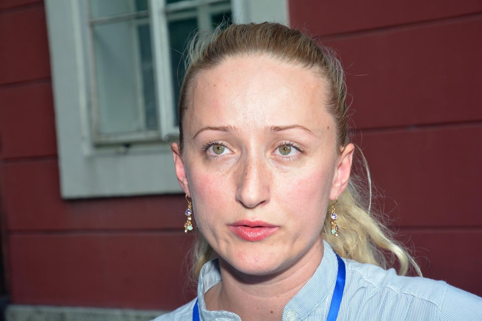 08.09.2016.Sisak-Pedesetak lijecnika iz zdravstvenih ustanova s podrucja Sisacko-moslavackoj zpaniji prosvjedovalo je pred zgradom Zupanije protiv neprimjene pravilnika o specijalizaciji.Ivana Smit.Photo:Nikola Cutuk/PIXSELL