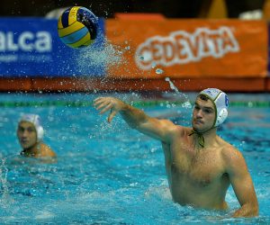 Split, 22.12.2020 - Utakmica 10. kola Hrvatske vaterpolske lige: Jadran - POŠK. Na slici Duje Pejkovic.
 foto HINA/ Mario STRMOTIC/ ms
