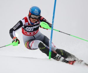 Zagreb, 3.1.2021.- Prva vonja enskog slaloma Audi FIS Svjetskog skijakog kupa "Snow Queen Trophy" 2021 na zagrebaèkom Sljemenu. Na slici Petra Vlhova (Slovaèka). 
foto HINA/ Damir SENÈAR/ ua