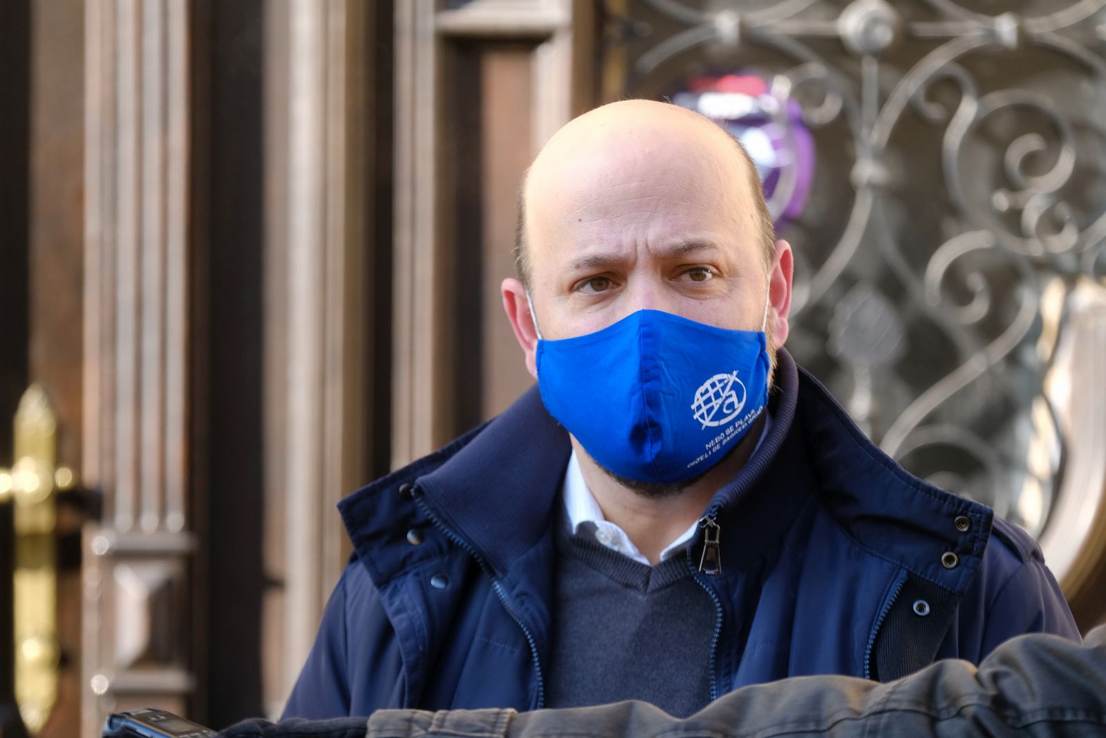 Zagreb, 12.01.2021 - Zagrebački SDP održao je konferenciju za medije na temu stanja odgojno-obrazovnih ustanova u Gradu Zagrebu nakon potresa 28. i 29. prosinca 2020.
Na fotografiji Matej Mišić, Lara Kvesić, Gordan Maras.
foto HINA/ Edvard ŠUŠAK/ es