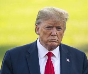 epa08936142 (FILE) - US President Donald J. Trump speaks to the media before embarking on a West Coast swing from the South Lawn of the White House in Washington, DC USA, 16 September 2019 (reissued 13 January 2021). A majority of lawmerks in the House of Representatives on 13 January 2021 voted to impeach US President Trump for the second time, making him the first President to be impeached twice in the same term. This time Trump was impeached for incitement of insurrection following the attack on the Capitol on 06 January as lawmakers worked to certify Biden as the next US President.  EPA/JIM LO SCALZO *** Local Caption *** 55530667