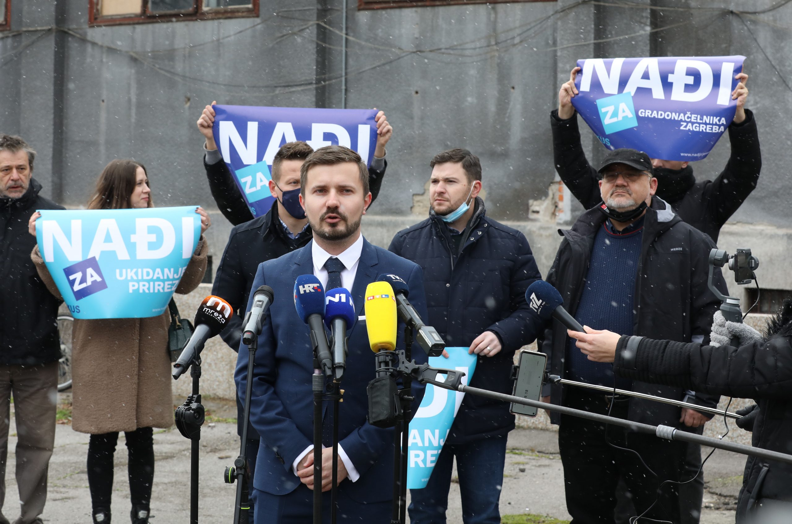 Zagreb, 16.01.2021. - Saborski zastupnik i predsjednik stranke Fokus Davor Nađi predstavio je svoju kandidaturu za gradonačelnika Zagreba. Na fotografiji Davor Nađi.
foto HINA/ Admir BULJUBAŠIĆ/ abu