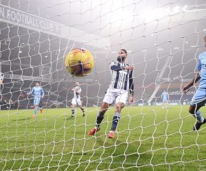 epa08967587 Manchester City’s Raheem Sterling (R) scores the fifth goal for his team during the English Premier League soccer match between West Bromwich Albion and Manchester City in West Bromwich, Britain, 26 January 2021.  EPA/Laurence Griffiths / POOL EDITORIAL USE ONLY. No use with unauthorized audio, video, data, fixture lists, club/league logos or 'live' services. Online in-match use limited to 120 images, no video emulation. No use in betting, games or single club/league/player publications.