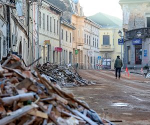01.01.2021., Petrinja - Snazan potres pogodio je Hrvatsku 29.12., epicentar potresa magnitude 6.2 je bio 3 kilometra od Petrinje. Photo: Marko Prpic/PIXSELL