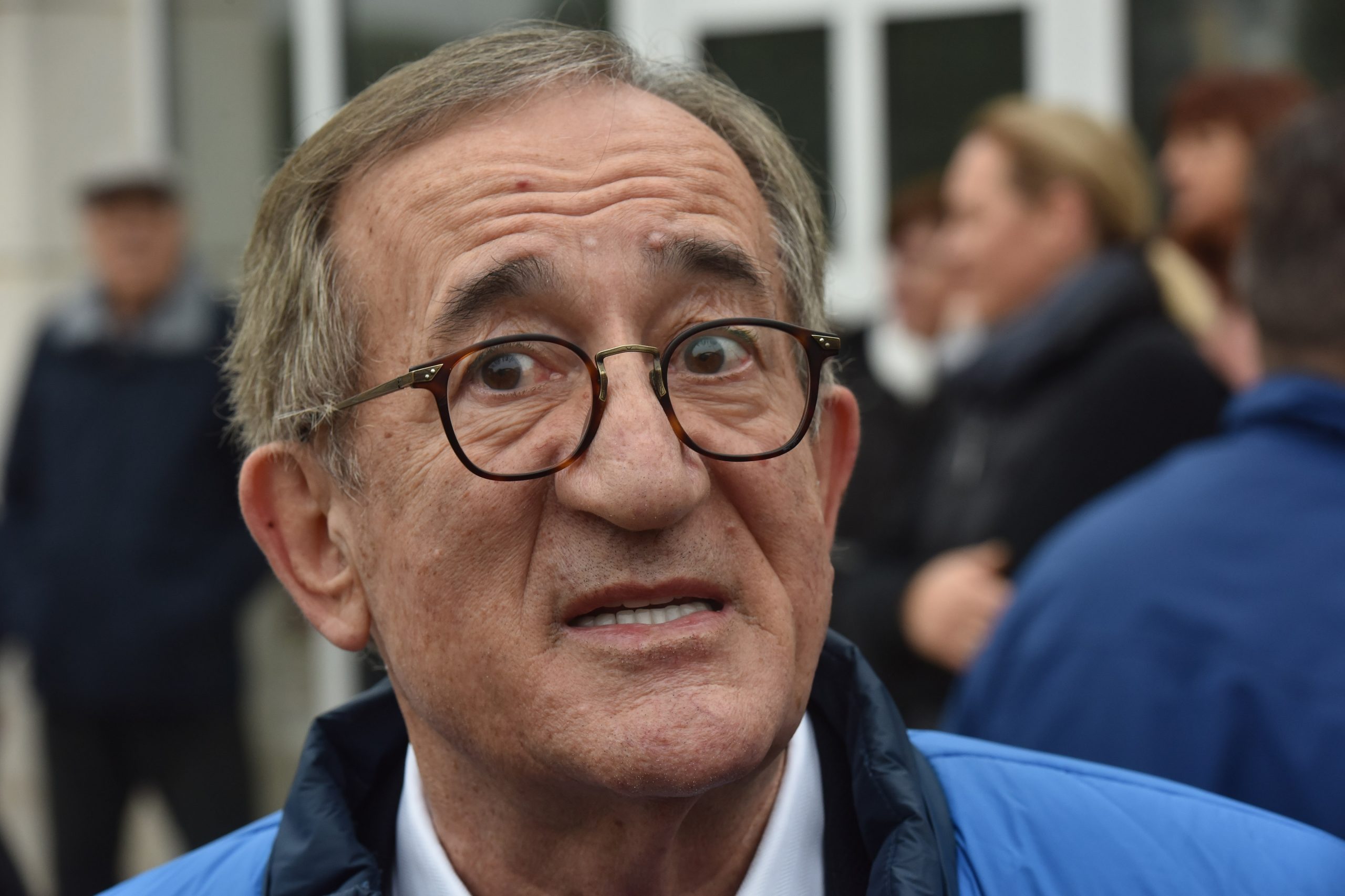 01.02.2020., Umag -  Na sredisnjem trgu organiziran docek za izbornika hrvatske rukometne reprezentacije Linu Cervara i clana reprezentacije Valentina Ravnica nakon osvajanja  Srebra na Europskom prvenstvu. 
Photo: Dusko Marusic /PIXSELL