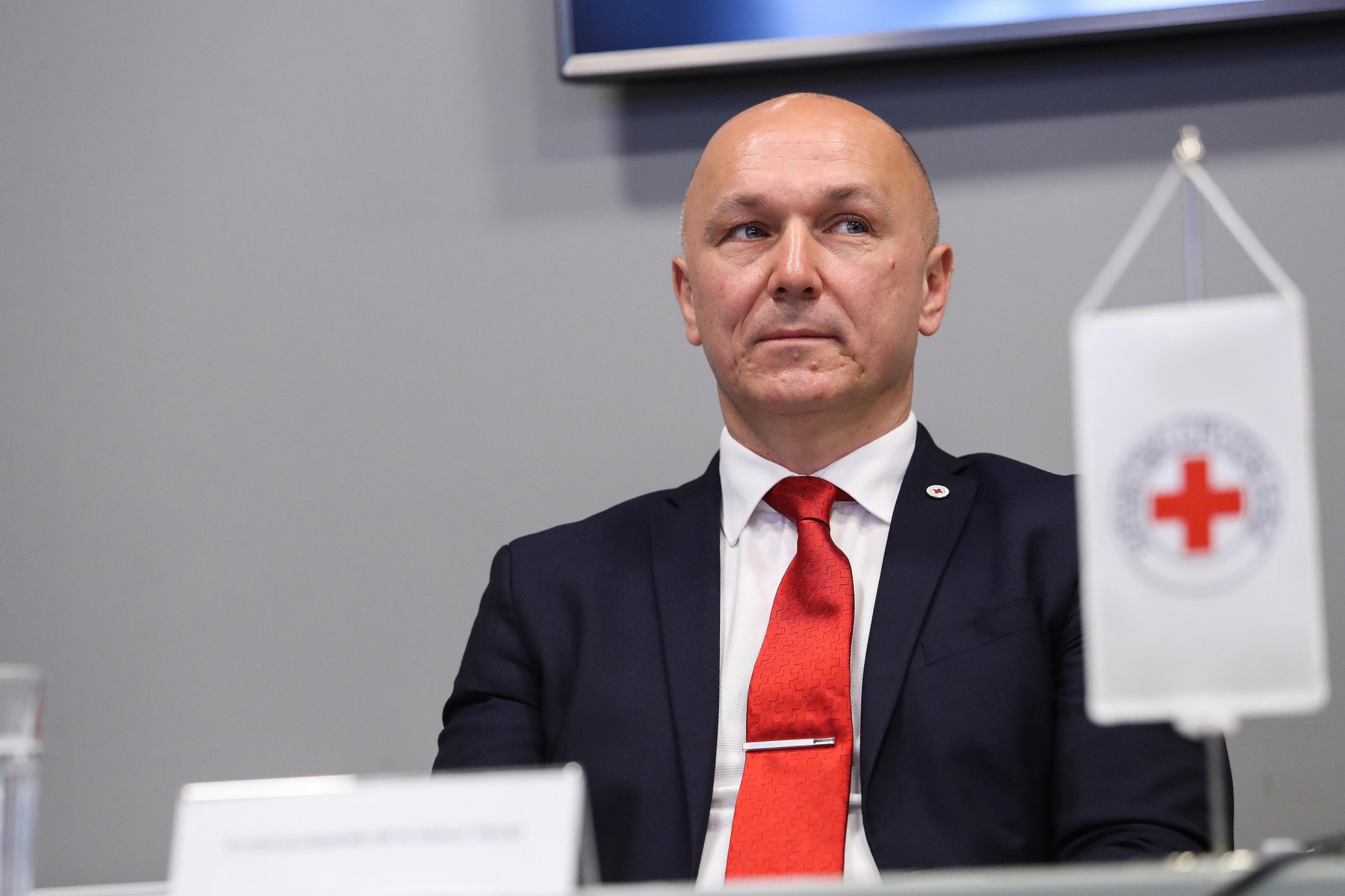 01.06.2020., Zagreb - Hrvatski Crveni kriz na konferenciji za medije predstavio je novi projekt namijenjen osobama koje su izgubile posao zbog krize uzrokovane koronavirusom.  Robert Markt
Photo: Luka Stanzl/PIXSELL