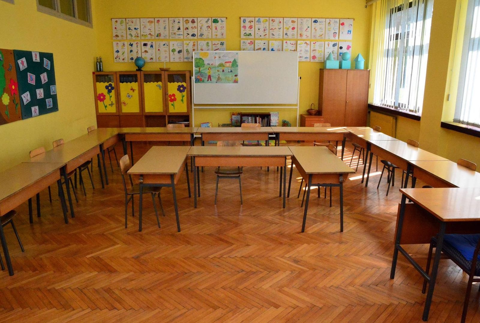 02.09.2015., Slavonski Brod - Prazna skolska ucionica. 
Photo: Ivica Galovic/ PIXSELL