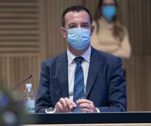 04.01.2021., Zagreb - Na sjednici Vlade RH donesena odluka te je proglasena katastrofa na podrucjima pogodjenim potresom. Nakon sjednice odrzana je konferencija za medije. Drzavni tajnik Sredisnjeg drzavnog ureda za obnovu i stambeno zbrinjavanje Nikola Mazar Photo: Davor Puklavec/PIXSELL