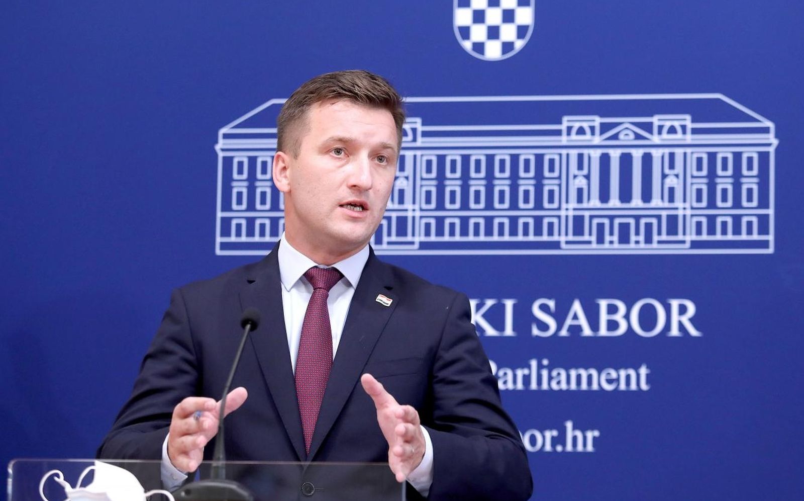 04.09.2020., Zagreb - U Saboru je odrzana konferencija za medije Kluba zastupnika HDZ-a, na kojoj su o temi "Vladine mjere za pomoc gospodarstvu" govorili zastupnici Gari Cappelli, Grozdana Peric i Zarko Tusek.
Photo: Patrik Macek/PIXSELL