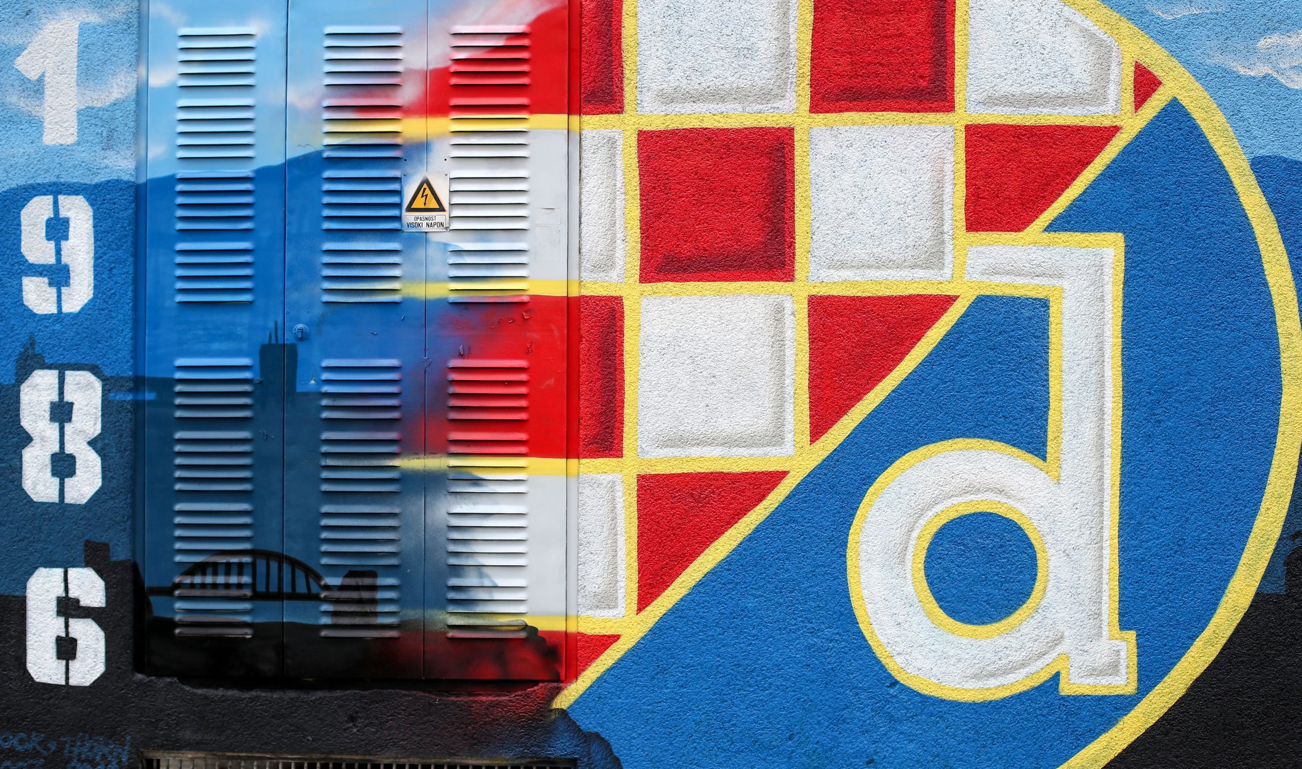 15.10.2019., Zagreb, Trnsko - Grafit posvecen Dinamu u ulici Trnsko. Photo: Igor Kralj/PIXSELL
