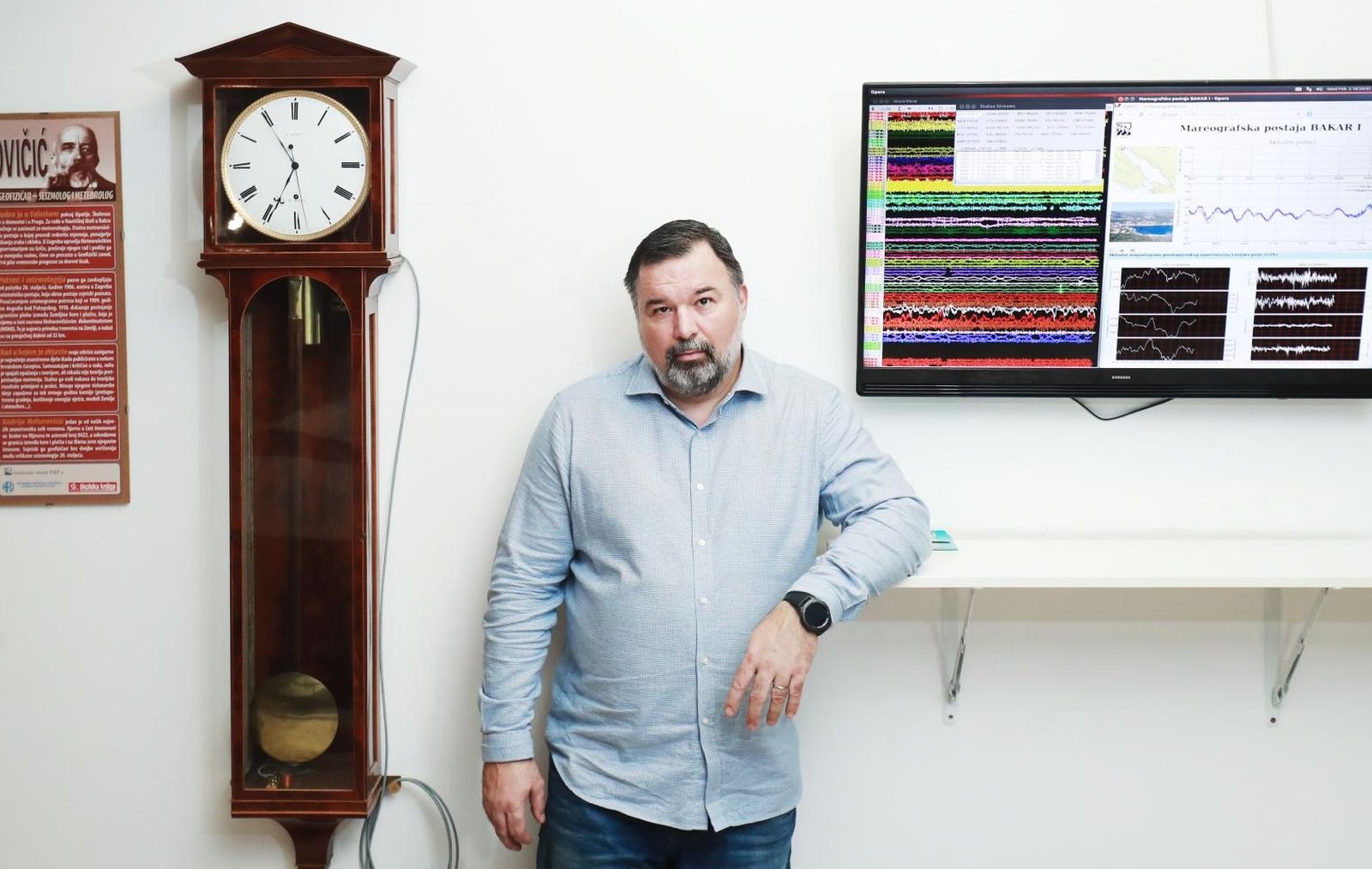 05.02.2020., Zagreb - Seizmoloska sluzba, Prirodoslovno-matematicki fakultet. Seizmolog Kresimir Kuk. Photo: Sanjin Strukic/PIXSELL